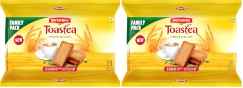 Image of Britannia Rusk Toastea Premium Bake, 668g, Brown (Pack of 2)