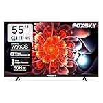 Foxsky 139 cm (55 inch) Frameless Series QLED 4K Ultra HD LED Smart TV FS55GATV (Black)