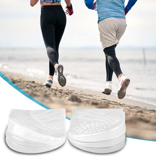 Image of 3 Layers Adjustable Heel Wedge Corrective Inserts for Supination & Pronation Correction, Adhesive Medial & Lateral Heel Insoles for Foot Alignment (6PCS,Size:L)