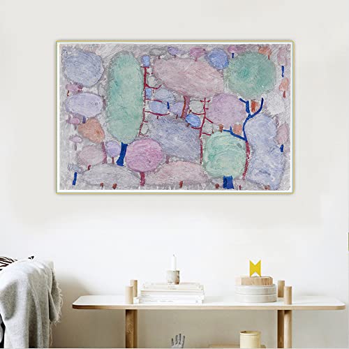 Diamond painting 5D Paul Klee tableau abstrait sur panneau de bois durable
