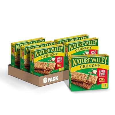 Nature Valley Crunchy Granola Bars, Apple Crisp, Limited Edition Box, 12 Bars, 8.94 oz (6 Pouches) (Pack of 6)