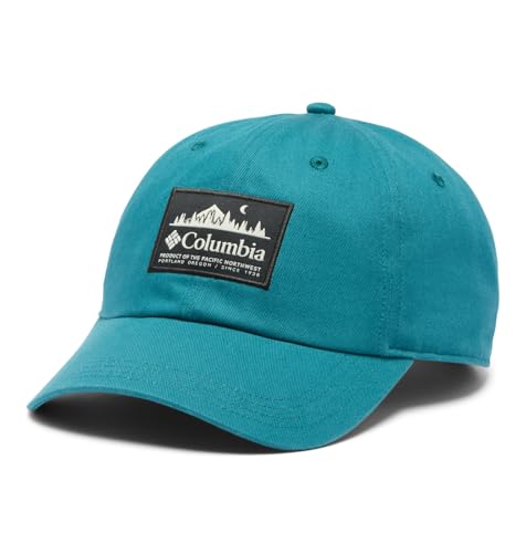 Image of Columbia Unisex Provisions Ball Cap, Lemon Wash /Mountain Landscape