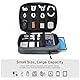 Dadanism Kabeltasche Elektronik Organizer Tasche, Universal Kabel Organizer Tasche Tech Pouch, Doppelschicht Reise Elektronik Zubehör Tasche für 9-11’’ Tablets, Kabel, Ladegeräte, Powerbank,Space Grau