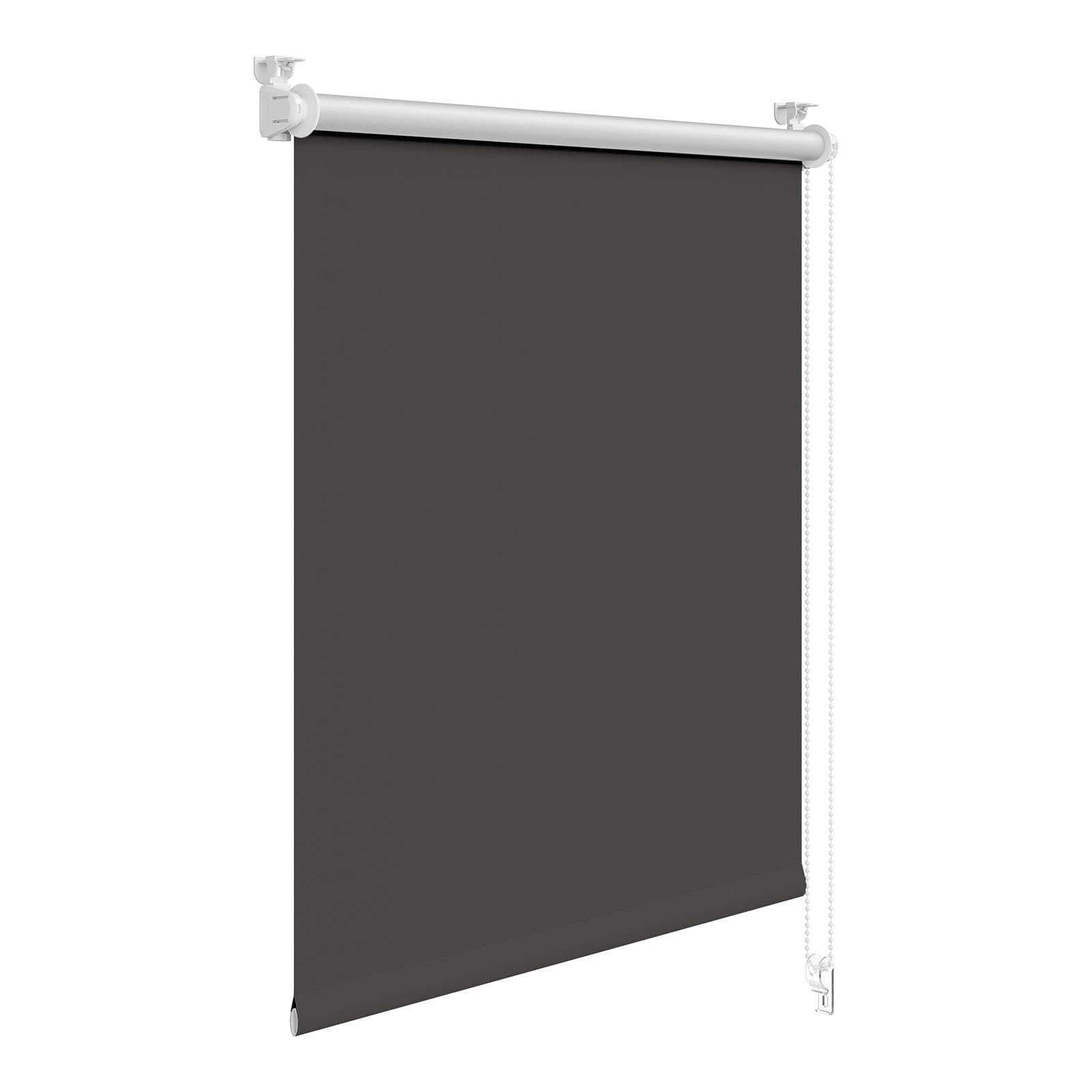 WOLTU Verdunkelungsrollo ohne Bohren, Thermo Verdunkelungsrollo mit Kette, Sichtschutz, für Türen und Fenster, 100 x 130 cm, Anthrazit
