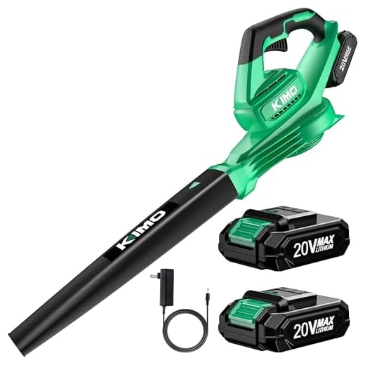 Cordless Leaf Blower - 200 CFM 150 MPH Battery-Operated Blower for Blowing Leaves, Snow Debris and Dust, 20V Electric Leaf Blower with Battery and Charger for Yard, Work Around The House