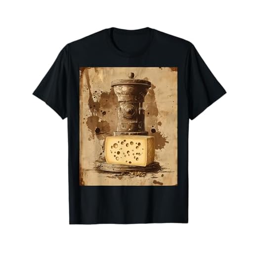 Molinillo De Café Vintage Con Diseño De Queso Camiseta