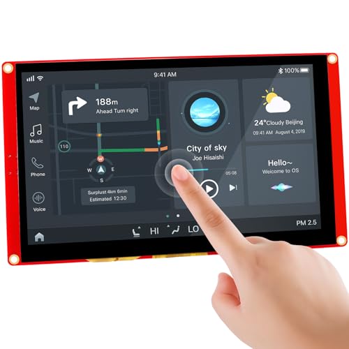 ELECROW Écran Tactile ESP32 800 × 480, écran Tactile LCD TFT HMI ESP32 RVB 7