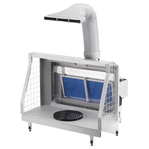 OPHIR 220V Upgraded Waterfall Spray Booth, Paint Booth with 10L Water Sink, Water Curtain Airbrush Spray Booth for Airbrushing with 3xLED Light, 3xFan & Filter, Airbrush Booth for Model,Shoes Painting