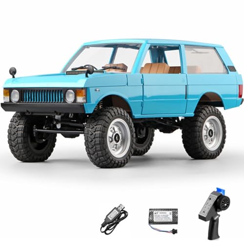 MN-168 1/12 RC�N���[���[�A2.4G RC 4WD�I�t���[�h�J�[�A�t�����g�ƃ��A�̃��C�g�t���A��l��RC���D�ƂɍœK�ȃM�t�g�ARTR�o�[�W�������C�Z���X���f��(Blue)