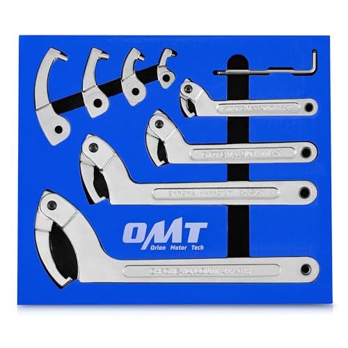 Orion Motor Tech 8pc Adjustable Pin Spanner Wrench Tool...