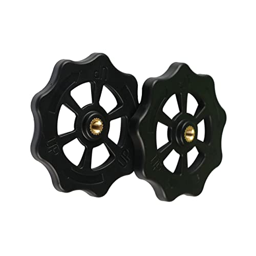 4pcs Rotary Knob Leveling Nut for 3d Printer Series 10 Black Metal