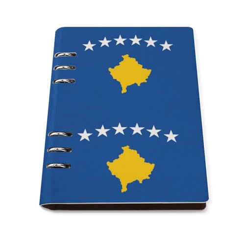 Carnet de notes A5 Kosovo rechargeable - Agenda cuir - Cahier notes de travail