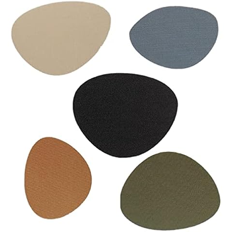 everest 1953 Repair Patch 7 Self-Adhesive Repair Sticker Stone Nylon Patches for Tents, Backpack, Awnings, Rain Jacket, Outdoor Jacket (Black) Cover