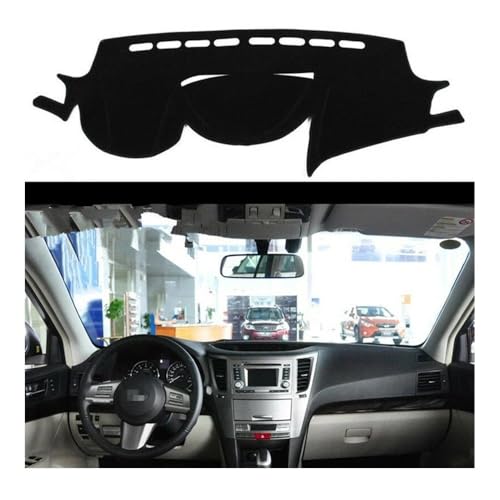 Tapis de tableau de bord pour Subaru Outback et Legacy 2010-2014 protection avant noire