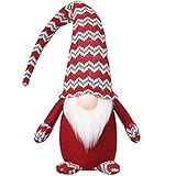 Argodaze Christmas Plush Gnomes Tomte Gnome Ornaments Handmade Swedish Dwarf Figurine Holiday Elf Ho