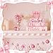 Cinnvoice 4 Pcs Pink Coquette Bow Room Decor Christian Bow Centerpieces for Table Bathroom Decor Inspirational Aesthetic College Teen Girls Gifts (God)