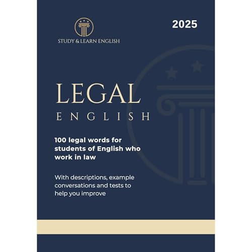 Legal English Terminology Audiolibro Por Study and Learn English arte de portada