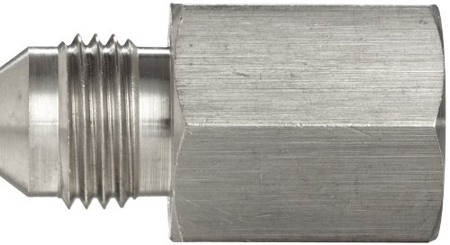 Image of Brennan 2404-16-16-SS, Stainless Steel JIC Tube Fitting, 16MJ-16MP Adapter, 1 inch Tube OD x 1 inch-11-1 /2 NPTF Male