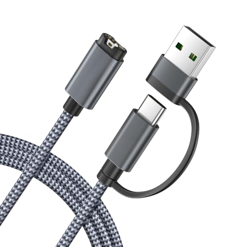 Image of Itramax 2-in-1 USB-C Charger Cable for Garmin Watch Charging Cord 4FT 1Pack