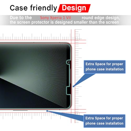 AOKUMA Szkło hartowane Sony Xperia 1 VII, osłona ekranu do Sony Xperia 1 VII [0,26 mm], wyjątkowo odporna na zarysowania, wysoka rozdzielczość, łatwa instalacja, ochrona ekranu