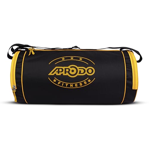 Image of APRODO Polyester PU Coated Sports Duffle /Shoulder /Gym Bag for Men & Women, 23L (18 x 9 x 9) Inch