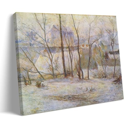 Impression sur toile paysage d'hiver de Paul Gauguin une idee cadeau artistique ideale