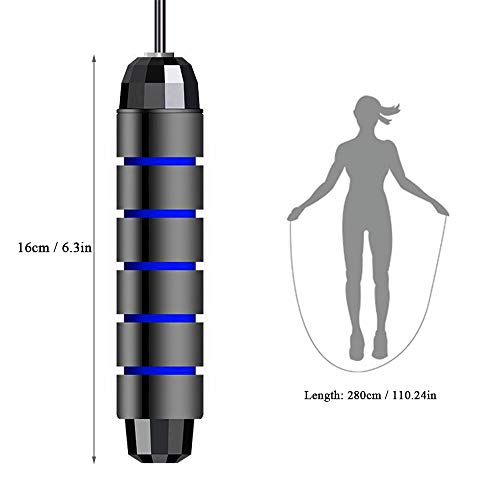 Festnight Corda de pular ajustável Emaranhado-livre Corda de Pular Corda de Fitness Corda de Esporte