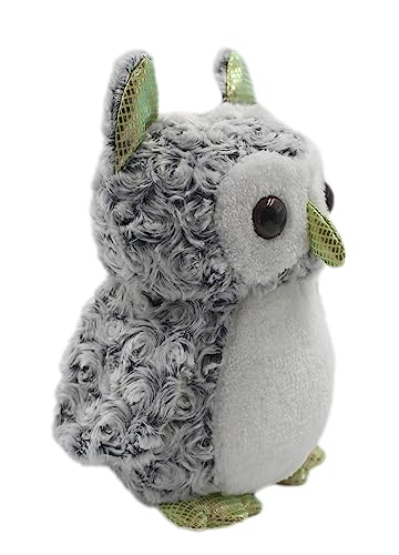 Image of Tickles Heather Owl Soft Stuffed Plush Animal Toy for Girls & Boys Kids Children Birthday Gifts (Color: Grey Size: 25 cm)