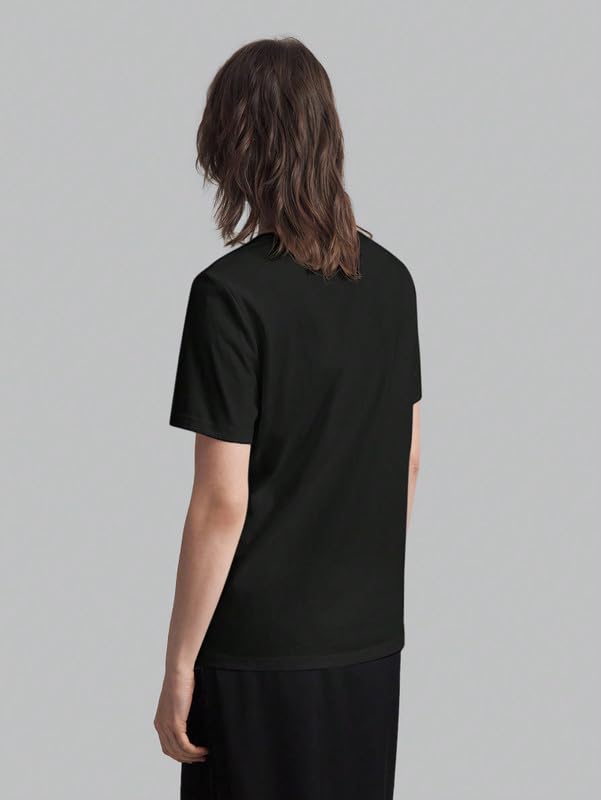 Image of DTR FASHION Women's Pure Cotton Styled with Vertical Pintuck Pattern Solid T-Shirt | Western T-Shirts for Women