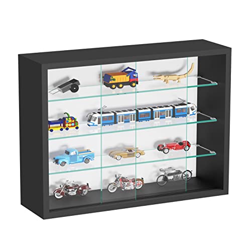Vitrina vitrina de pared colgante de pie - puertas correderas - 50 x 40 x 13 cm