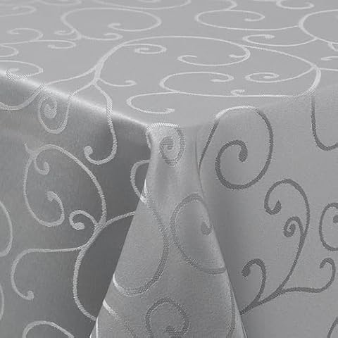 Homaxy 100x140 cm Grey Table Cloth Cover