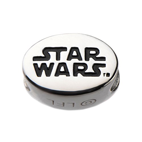 INOX Star Wars Engraved Logo Stainless Steel Bead Charm