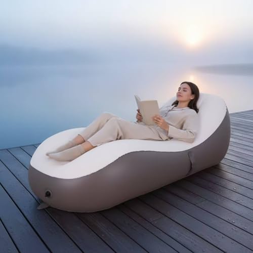 Canapé floconné gonflable portable pour éviter les pannes de batterie