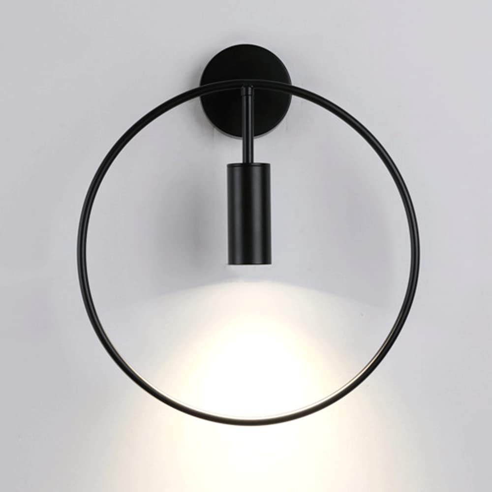 SMCCYYSD Modern Industrial Ultra Thin Black Linear Wall Lamp with Metal Bedside Sconce E27 Lighting Fixture for Bedroom Dining Room Living and Corridor