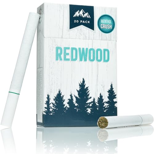 Premium Herbal Menthol Cigarettes - 100% Natural Blend for a Rich Experience - Tobacco-Free & Nicotine-Free - Made in USA - 20 Count Pre-rolled (Pack of 1)