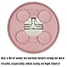 PandaEar 2 Pack Stainless Steel Baby Suction Plates & 2 Pack Spoons and Forks Set, Toddler Utensils Baby Feeding Set, Divided Plates for Baby Led Weaning Supplies, BPA-Free (Pink)