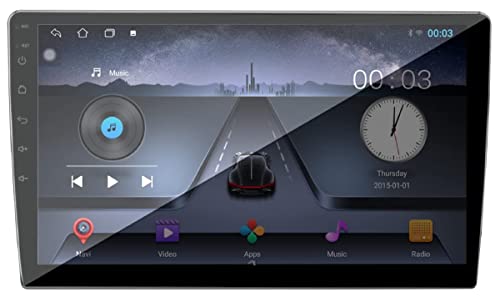 Image of Auto Snap 9 Touch Screen Double Din Player Android 12 Gorilla Glass IPS Display Car Stereo 2GB Ram /32GB ROM with Navigation /Mirror Link Steering Wheel Control