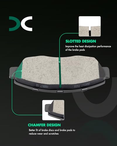 Image of SCITOO D374 D465 Front Rear Ceramic Brake Pads Sets Fit For Acura CL 1997-1999,For Honda Civic 2002-2003 2006-2011,For Honda For Accord 1991-2002