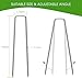 UPMCT 12 Inch Galvanized Garden Landscape Staples Stakes, 25 50 100 PCS Anti-Rust Garden Staples Tent Ground Stakes U-Shaped Landscape Pins for Secure Lawn Fabric, Decoration (25, 12 Inch)