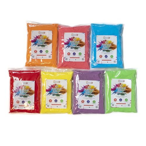 Kulture Khazana: Holi Color Powder - 1lb Bags, 7 Pack - All...
