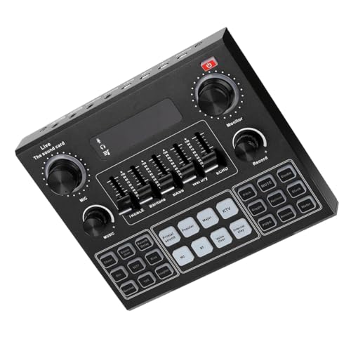 Changeur de voix portable V9 et mixeur audio en direct aux effets sonores intégrés