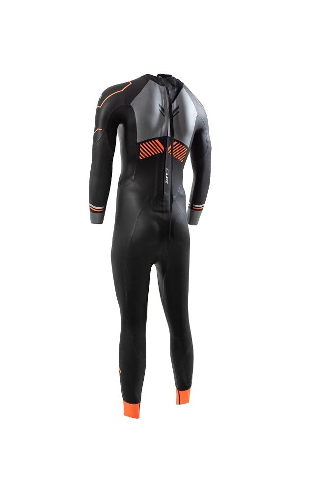 ZONE3 2025 Hombre Thermal Aspire Wetsuit WS22MTHRM101 - Black/Orange