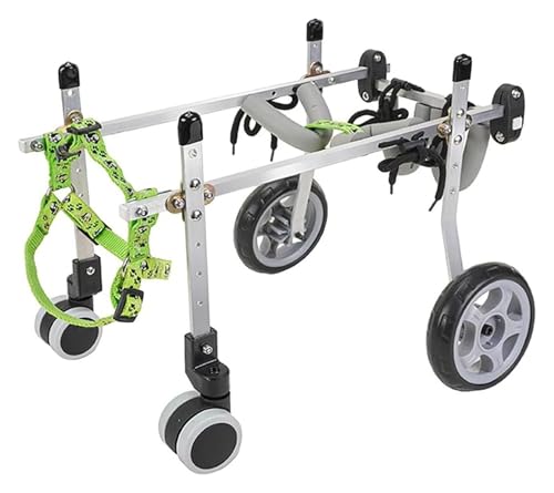 Fauteuil roulant pour chiens avec support complet des hanches roues durables