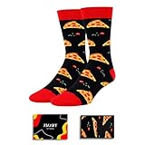Zmart Funny Men Pizza Socks - Fun Pizza Gifts for Teen Boys, Birthday Valentine Gifts