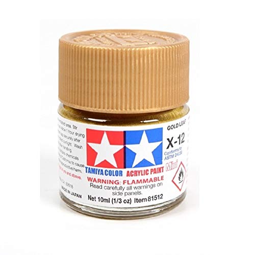 Tamiya Acrylic Mini X-12 Gold Leaf 10Ml Bottle