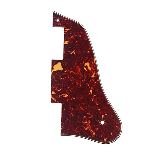 Alnicov Golpeador para guitarra Gibson ES-335, estilo corto (tortuga roja de 3 capas)