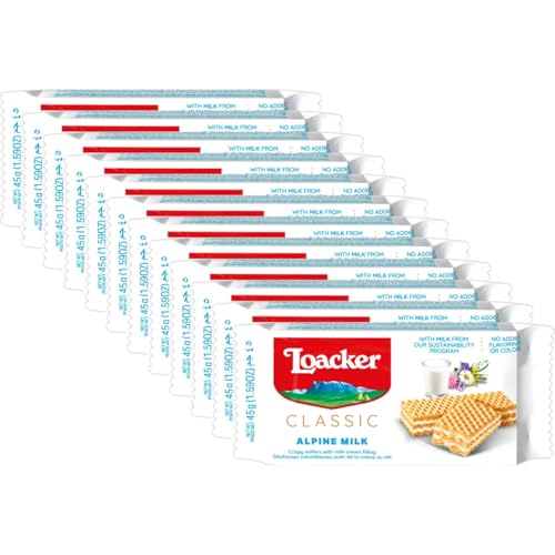 Loacker(���A�J�[) �N���V�b�N �A���p�C���~���N 45g×12��