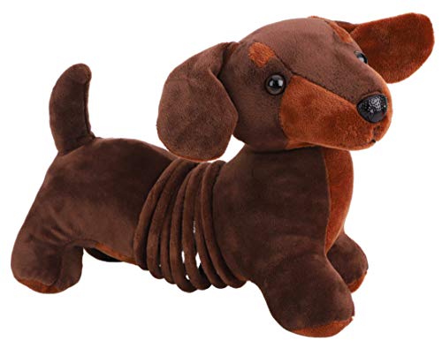 TOYLAND® 27cm Springy Pets Peluche Perro Dachshund - Marrón - ¡Se estira...