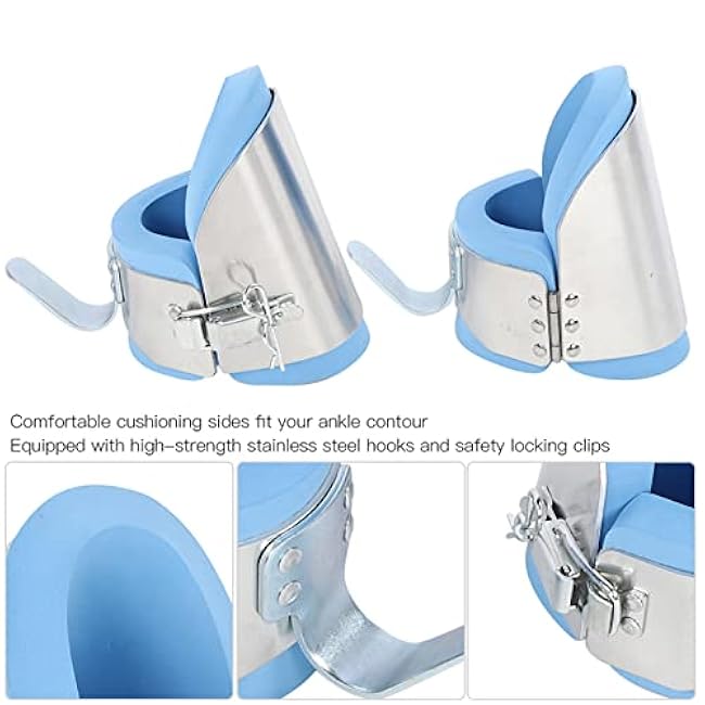 Sports Boots Anti Gravity, Upside Down Boots for Fitness ing, Inversion Therapy Boots with High Strength Stainless Steel Hooks, Comfortable EVA Cushion for Back