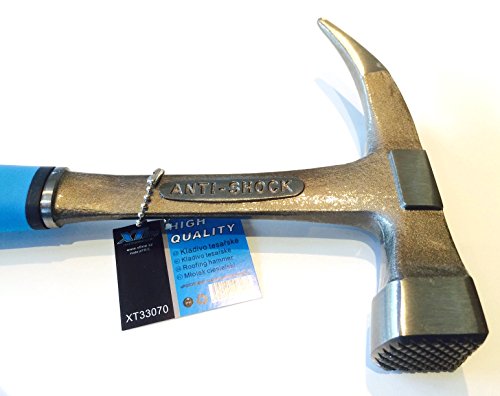 XTLINE Anti Vibration Magnetic Roofing Hammer 500 gr Solid one Piece Body (XT33070) - Image 4